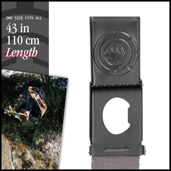 Adjustable Fabric Belt with Metal Buckle for Men and Women
